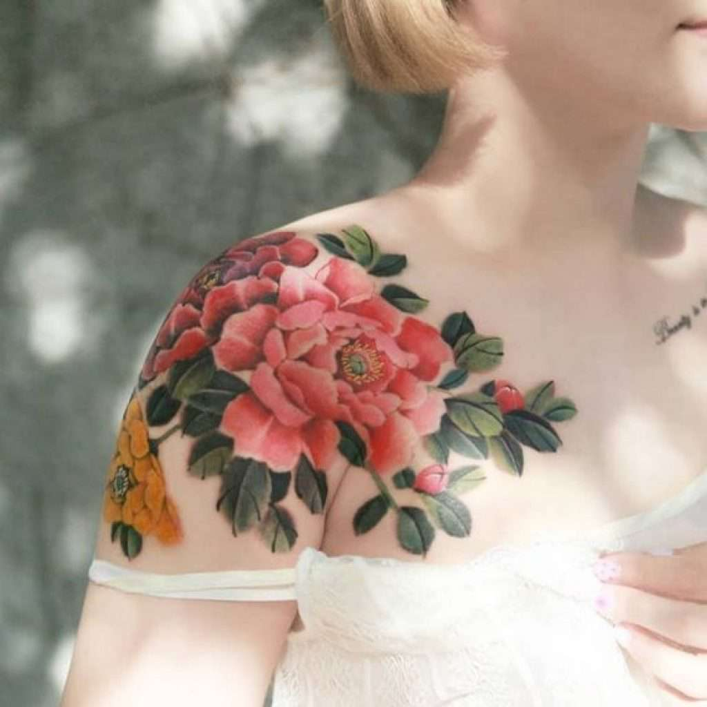 Ý Nghĩa Của Hình Xăm Hoa Mẫu Đơn: Biểu Tượng Phú Quý Và Sức Mạnh image 3