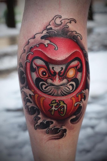 Ý nghĩa kiên trì và thành công của hình xăm búp bê Daruma