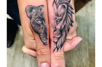 Couple Matching Tattoos Ideas, Meanings & Designs Guide 23c443bdc2954473dbb4d5e2d865c6db