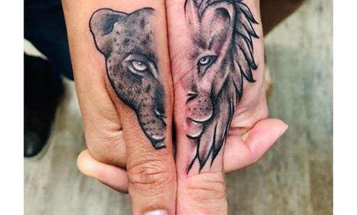 Couple Matching Tattoos Ideas, Meanings & Designs Guide 23c443bdc2954473dbb4d5e2d865c6db