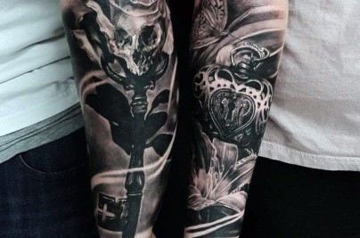 Matching Sleeve Tattoos: Meaning, Design Strategy & Expert Guide 2f17c5f94a97aed72a8d55a33293d1e8
