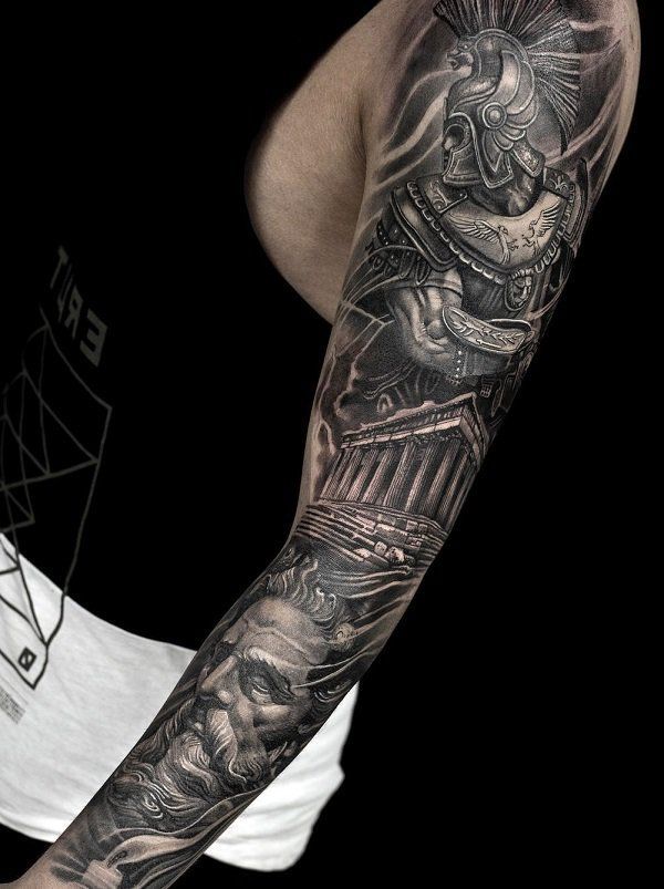 Japanese style full sleeve tattoo inspiration