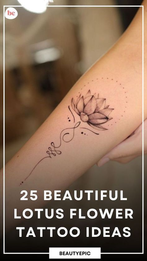 Watercolor lotus flower tattoo artistic colorful design