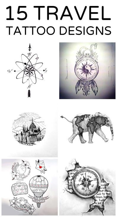 Travel Tattoo Designs: Meaningful Ideas, Symbols & Styles Guide 4abc8fe07c860d129e033b0e3efb95b5