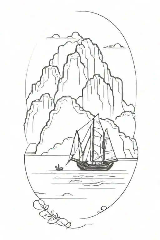 Halong Bay Minimalist Tattoo Ideas & Meaning Guide 7 Mô tả SEO giàu ngữ nghĩa