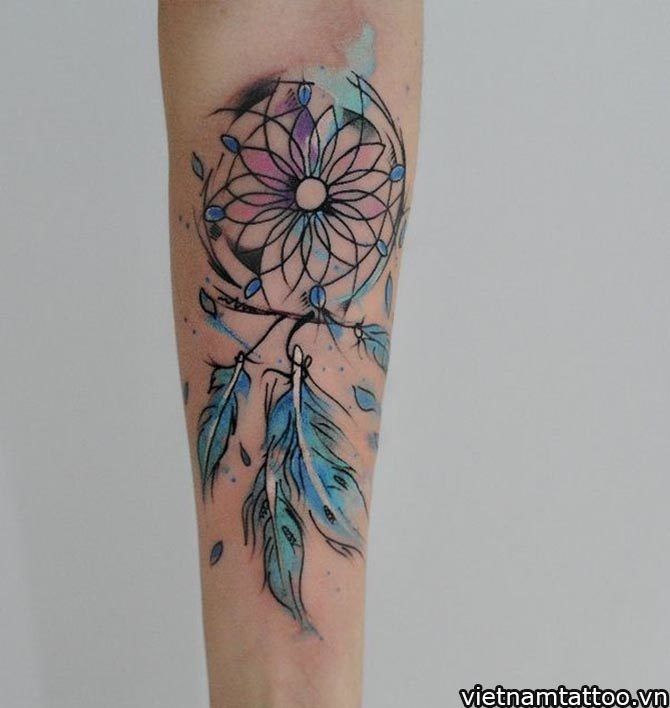 Mẫu hình xăm Dreamcatcher nghệ thuật mang nhiều tầng ý nghĩa
