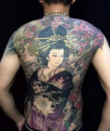 Geisha Hình Xăm: Ý Nghĩa, Biểu Tượng & Thiết Kế Nghệ Thuật Nhật Bản 75587569 1249400455232719 6211638478094991360 n 225x300 1