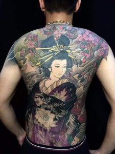 Geisha Hình Xăm: Ý Nghĩa, Biểu Tượng & Thiết Kế Nghệ Thuật Nhật Bản 75587569 1249400455232719 6211638478094991360 n 225x300 1