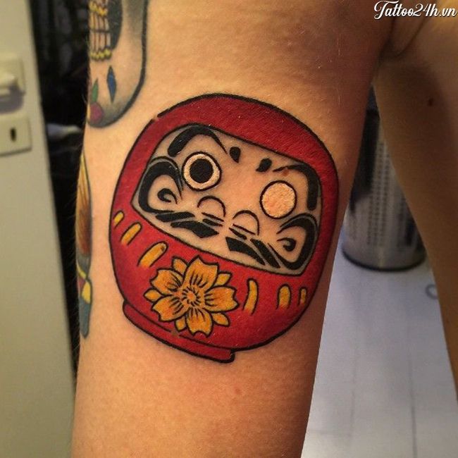 Ý nghĩa may mắn của hình xăm Daruma trong văn hóa Nhật Bản