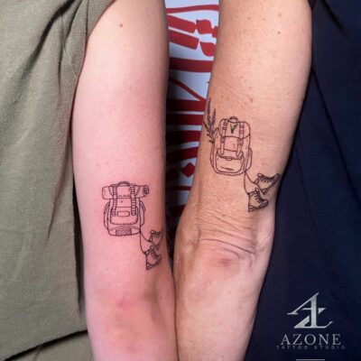 Matching Couple Travel Tattoo Saigon Ideas for Lovers IMG 2985
