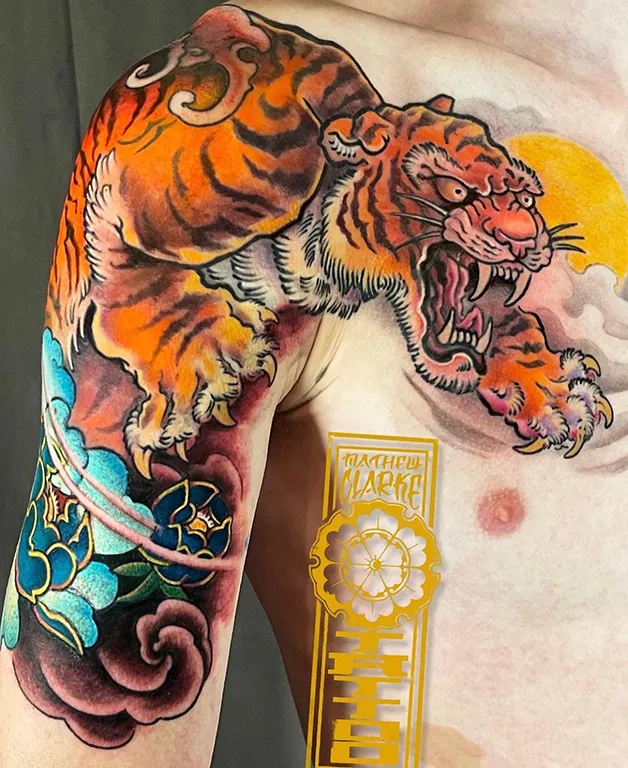 Asian Tiger Tattoo Meaning: Symbolism, Culture & Power Explained Japanese Tiger front