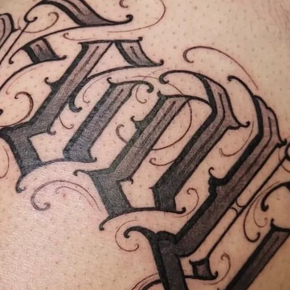 Custom Font Tattoo Guide: Best Styles & Design Tips 7 Custom font tattoo typography design example