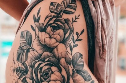 Thigh Tattoo for Women: Meaning, Pain, Placement & Ideas a052fd1336c37ef78a0a6baec7a1240d