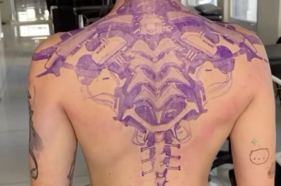 Cyberpunk Tattoo Ideas: Meanings, Designs & Expert Guide a129b2a049420ce1b6760283a258211d