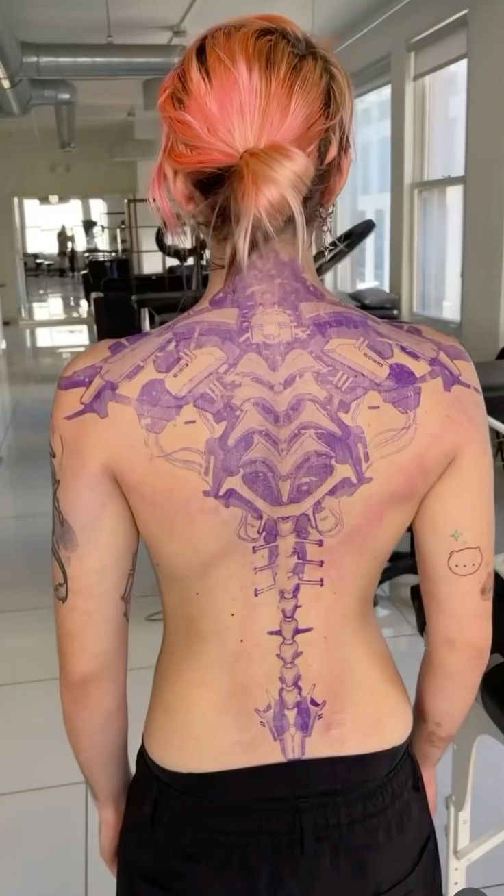 Cyberpunk Tattoo Ideas: Meanings, Designs & Expert Guide a129b2a049420ce1b6760283a258211d