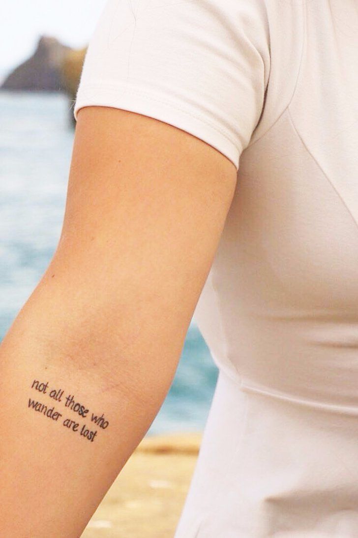 Travel Quote Script Tattoos for Backpackers Explained b4be1b4beb75c27cb97f6b4c8d4bfceb