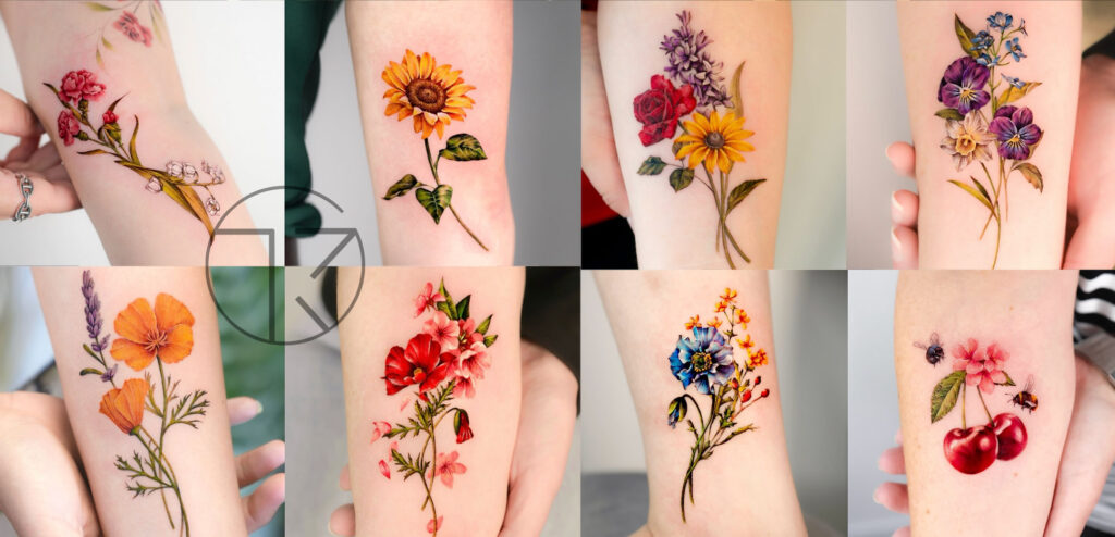 14 Hình Xăm Hoa Nhỏ Dễ Thương: Ý Nghĩa & Gợi Ý Thiết Kế Tinh Tế banner hinh xam bong hoa tks tattoo