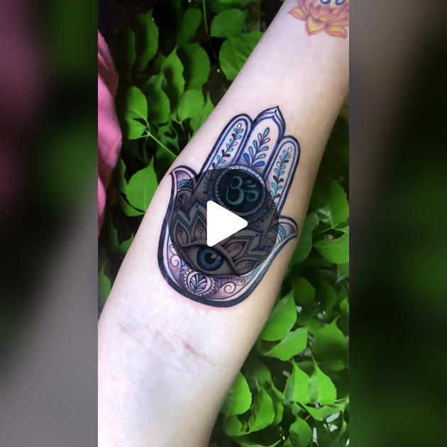 Hình xăm Hand Hamsa mang ý nghĩa bảo vệ và tâm linh