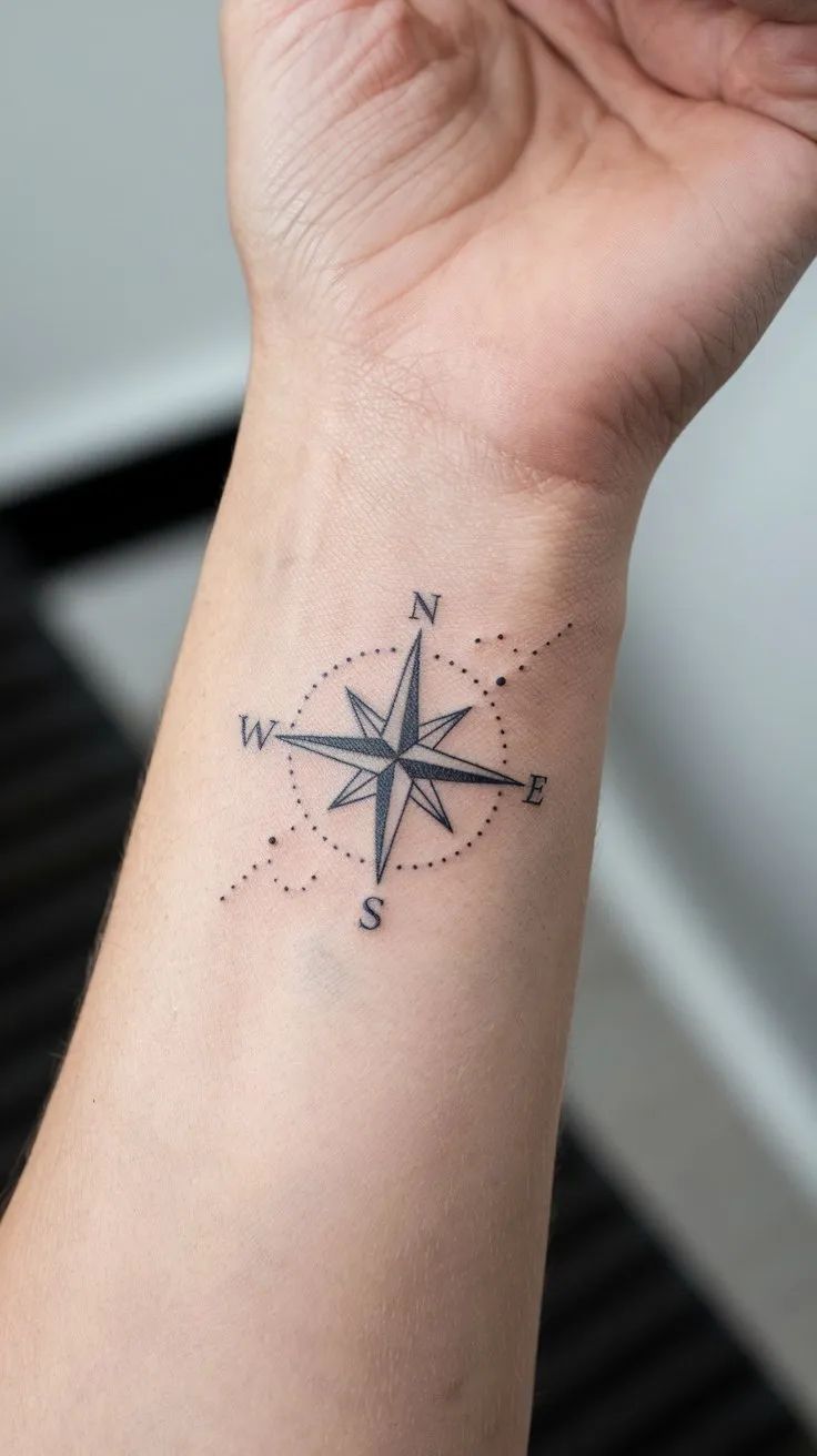 Compass Tattoo Design Meaning, Styles & Ideas Guide 7 Mô tả SEO giàu nghĩa