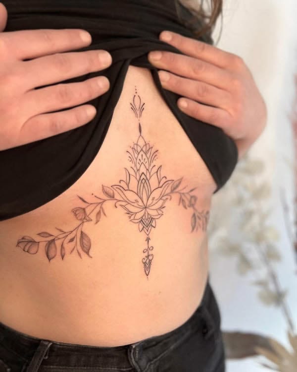Sternum Tattoo Underboob Guide: Pain, Design & Placement 10 Mô tả SEO giàu ngữ nghĩa