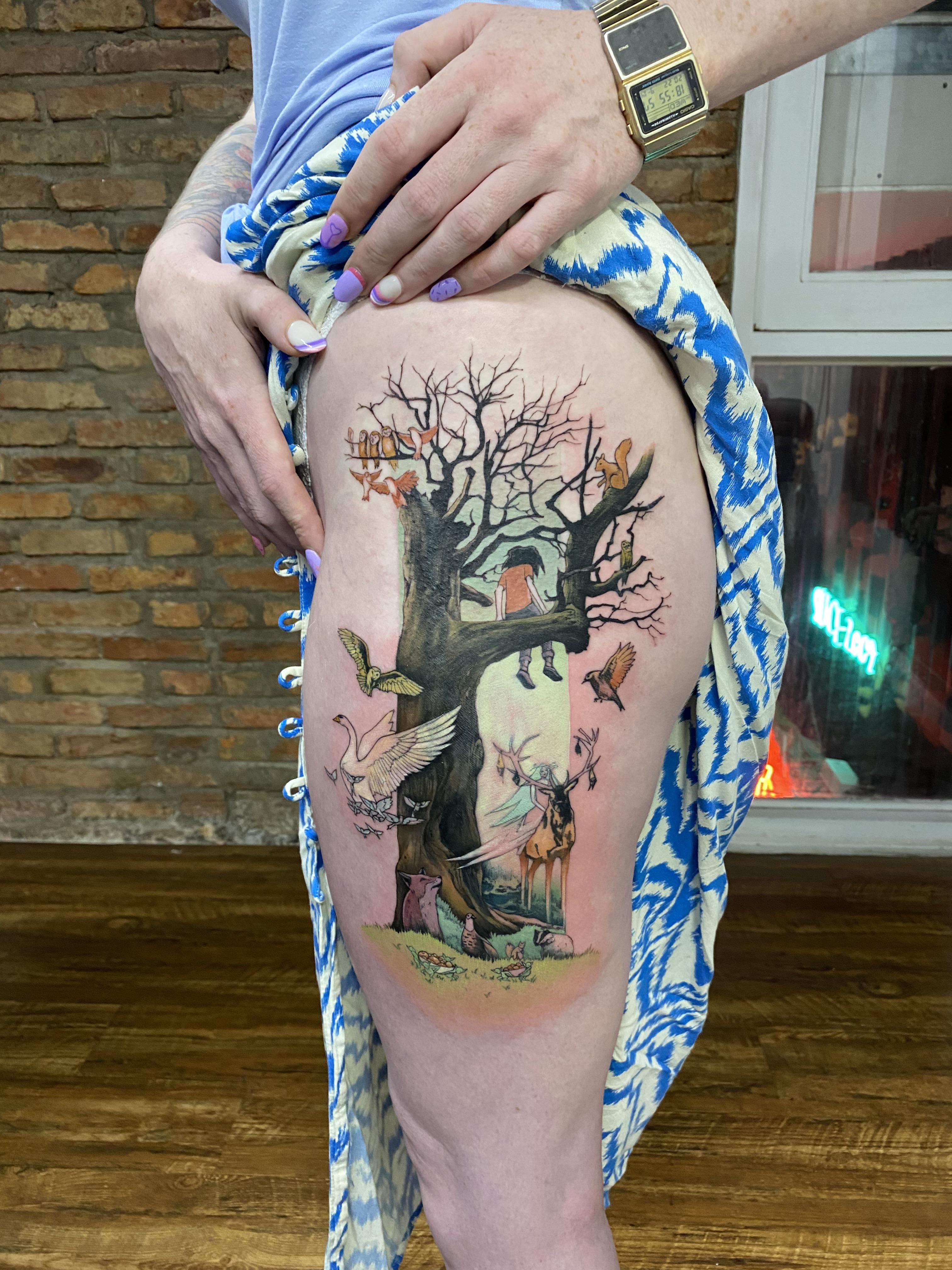 Successful tattoo cover up example in Ho Chi Minh City demonstrating advanced design techniques