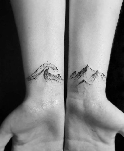 Matching Couple Travel Tattoos: 25 Meaningful Ideas for Adventurous Partners 7 Minimalist matching couple travel tattoo ideas inspired by exploration and adventure