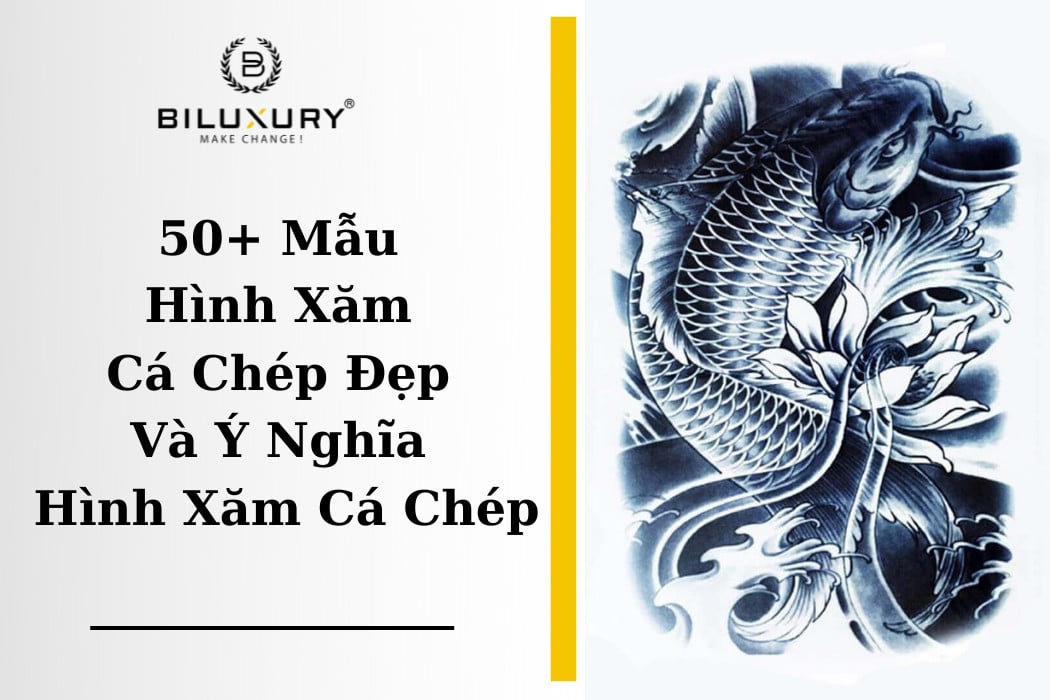 Hình xăm cá chép đẹp: Ý nghĩa, mẫu & phong thủy 2026 9 Mẫu hình xăm cá chép phong thủy nghệ thuật