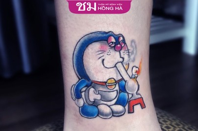 Hình Xăm Doraemon: Ý Nghĩa, Nguồn Gốc & Góc Nhìn Chuyên Gia Tattoo Anime hinh xam doraemon