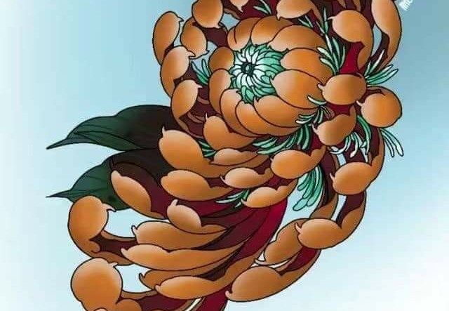 Ý nghĩa hình xăm hoa cúc (Chrysanthemum Tattoo): Biểu tượng, văn hóa và chiều sâu tinh thần hoa cuc1