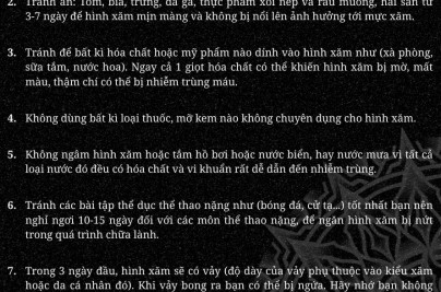 Hướng Dẫn Chăm Sóc Hình Xăm Sau Khi Xăm Chuẩn Y Khoa huong dan cham soc sau khi xam