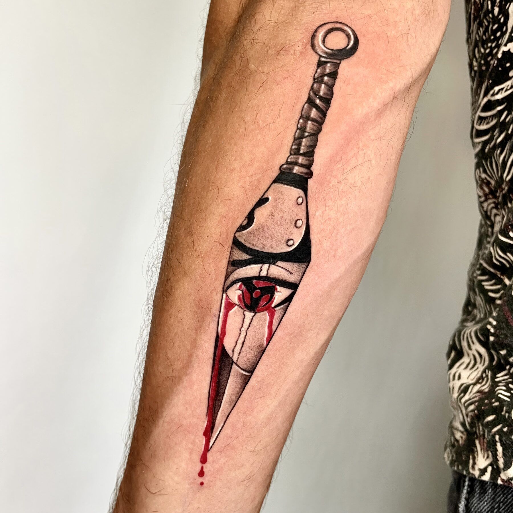 Illustrative anime tattoo showcasing modern tattoo artistry and custom design techniques