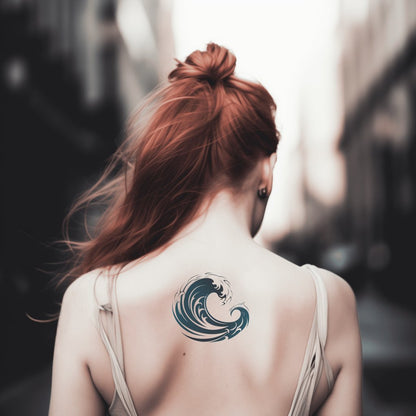Wave Tattoo Design Meaning, Styles & Expert Guide 8 Minimalist wave tattoo design simple line art