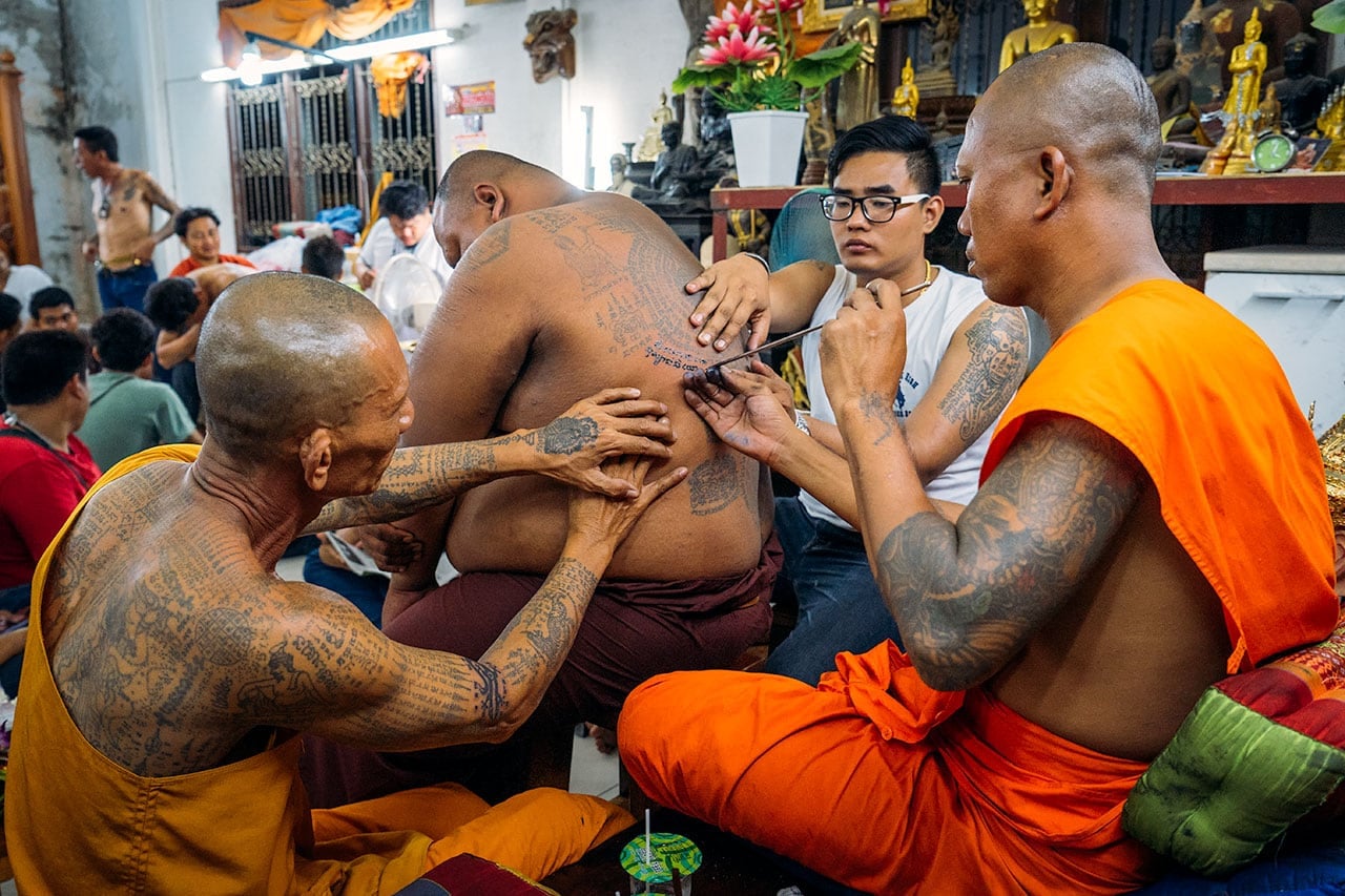 Traditional Thai Tattoos: Sacred Sak Yant History & Meaning sak yant tattoos thailand