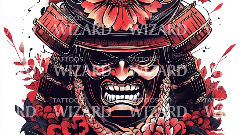 Samurai Oni Tattoo District 1: Meaning, Designs & Expert Guide samurai oni blossom tattoo design samurai oni 12