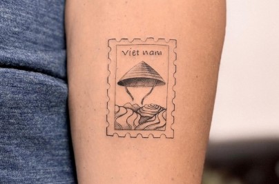Custom Vietnamese Travel Flash Tattoo Guide for Travelers vietnamese tattoo idea for traveler 1