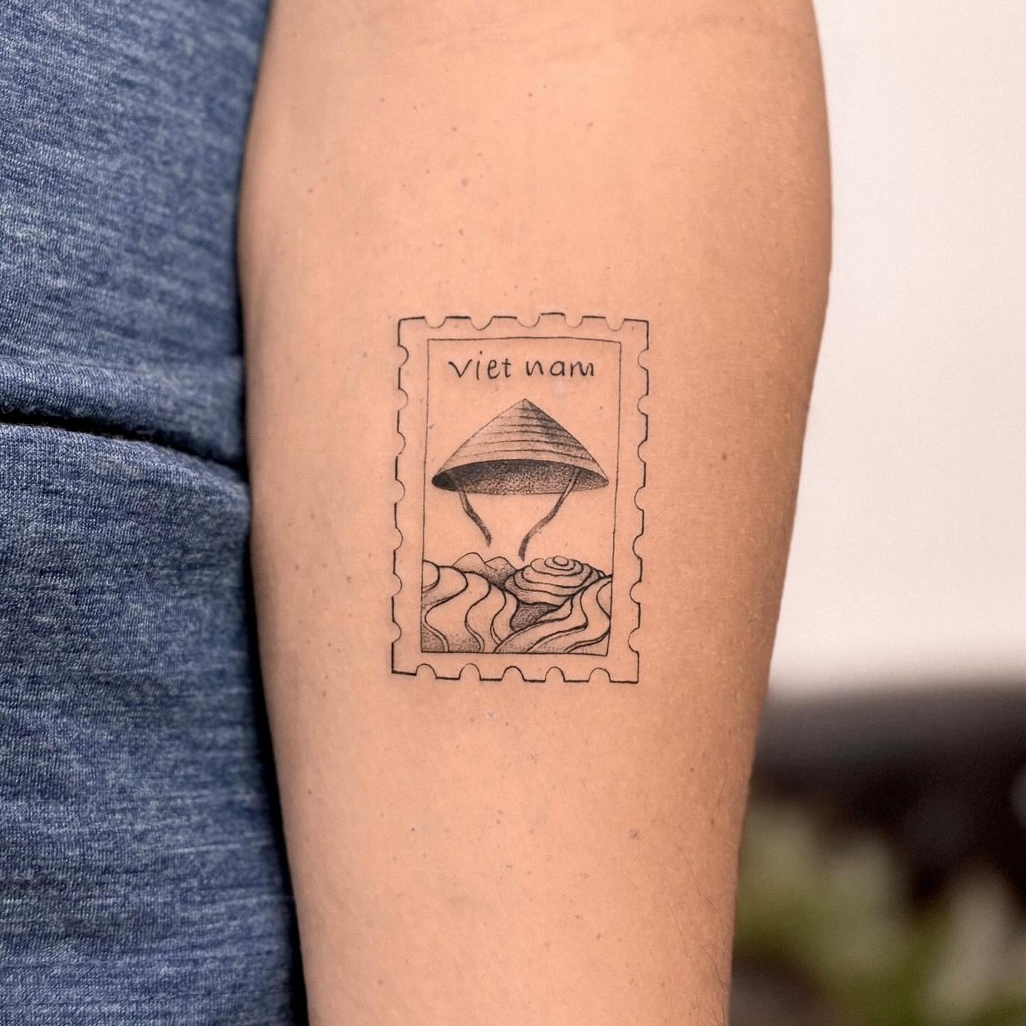 Custom Vietnamese Travel Flash Tattoo Guide for Travelers vietnamese tattoo idea for traveler 1