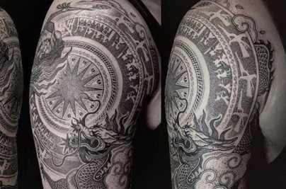Sacred Vietnamese Architecture Tattoo: Meaning, Symbolism & Designs vietnamese tribal tattoo 5