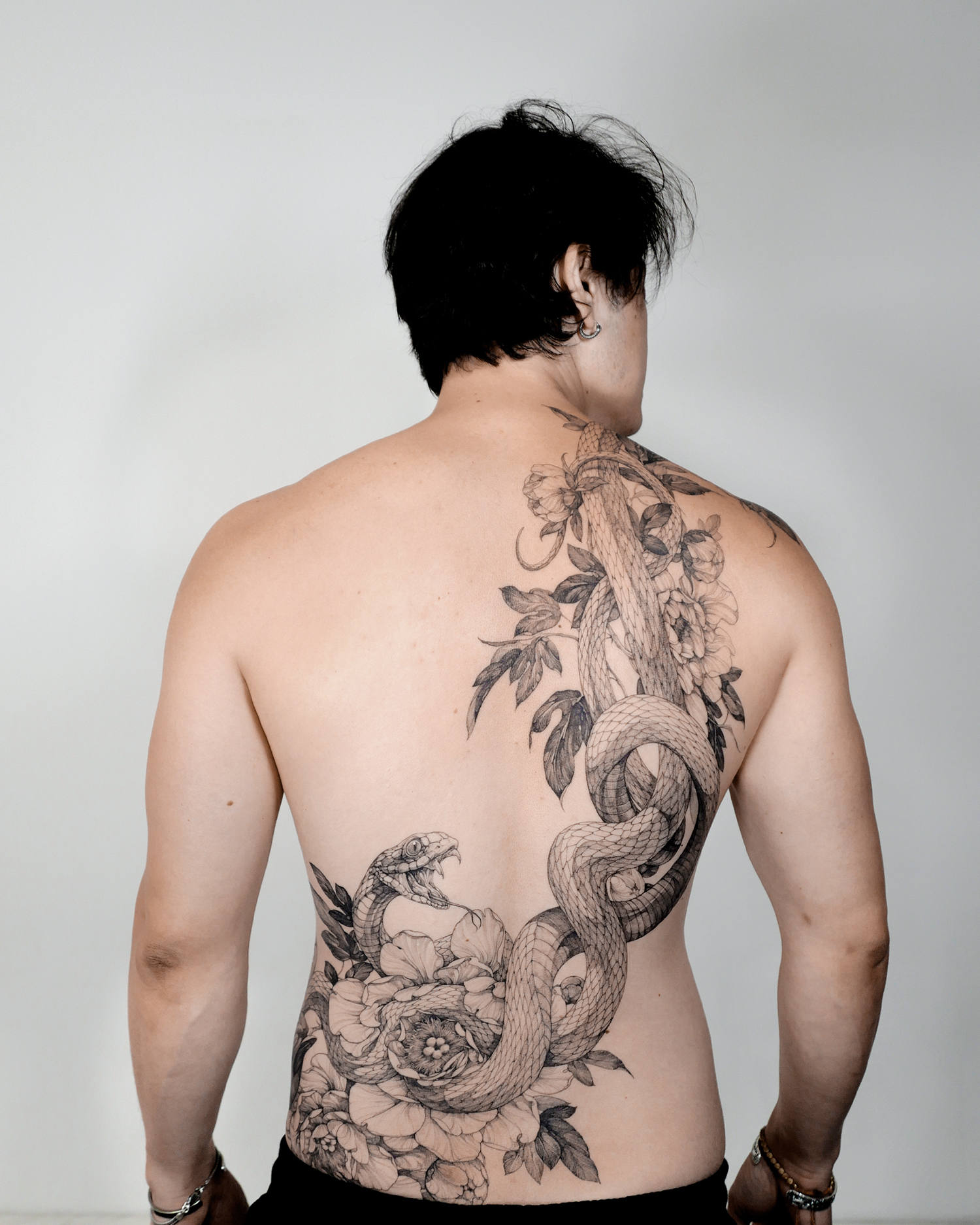 Fine Line Asian Art Tattoo: Meaning, Style & Designs Explained woohwa tattoos 04